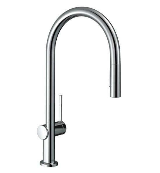 Hansgrohe Talis M54 Eviye Bataryası 210, Çekilebilir El Duşu, 2 Jet