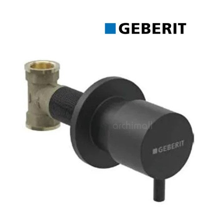 Geberit 616.004.14.1 Siyah Ankastre Stop Valf 