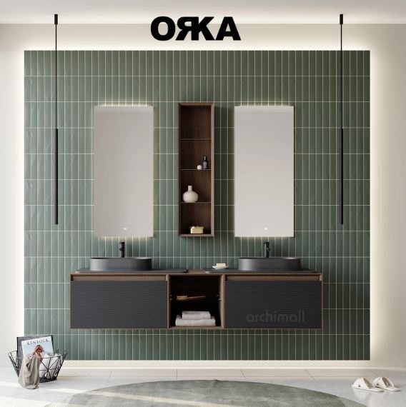 Orka Pacific Çekmeceli 180 cm Asma Banyo Dolabı