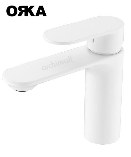 Orka Sharp Beyaz Lavabo Armatürü